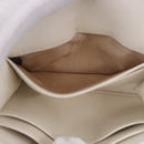 Miu Miu Matelasse Chain Shoulder Pouch Shoulder Bag Leather White Auth 194749M-20