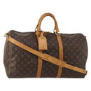 LOUIS VUITTON Monogram Keepall Bandouliere 45 Boston Bag M41418 LV Auth 194750-1