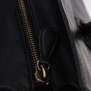 CELINE Luggage Mini shopper Hand Bag Calf Skin Black Silver Auth 194754V-16
