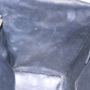 CELINE Luggage Mini shopper Hand Bag Calf Skin Black Silver Auth 194754V-19