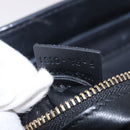 CELINE Luggage Mini shopper Hand Bag Calf Skin Black Silver Auth 194754V-22