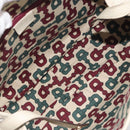 GUCCI GG Canvas Guccissima Abbey Tote Bag Leather White Gold 130736 Auth 194757V-16