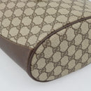 GUCCI GG Supreme Web Sherry Line Bag PVC Beige Gold 904 02 001 Auth 194758-11