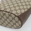 GUCCI GG Supreme Web Sherry Line Bag PVC Beige Gold 904 02 001 Auth 194758-12
