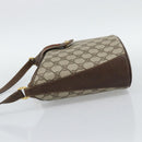 GUCCI GG Supreme Web Sherry Line Bag PVC Beige Gold 904 02 001 Auth 194758-4