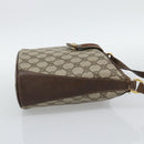 GUCCI GG Supreme Web Sherry Line Bag PVC Beige Gold 904 02 001 Auth 194758-5