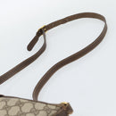 GUCCI GG Supreme Web Sherry Line Bag PVC Beige Gold 904 02 001 Auth 194758-8