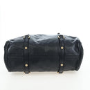 Miu Miu Hand Bag Leather 2way Black Gold Auth 194760V-6