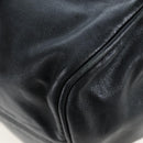 Miu Miu Hand Bag Leather 2way Black Gold Auth 194760V-18