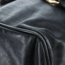 Miu Miu Hand Bag Leather 2way Black Gold Auth 194760V-19