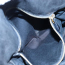 Miu Miu Hand Bag Leather 2way Black Gold Auth 194760V-27