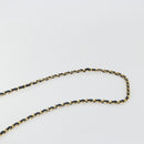 CHANEL Matelasse Chain Shoulder Bag Lamb Skin Navy Gold CC Auth 194761-8