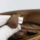 PRADA Hand Bag Leather 2way Beige Gold Auth 194763M-11
