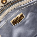 Miu Miu Hand Bag Leather 2way Beige Gold Auth 194764V-17