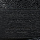 PRADA Shoulder Bag Vittero Dino Leather Black Gold Auth 194765M-28