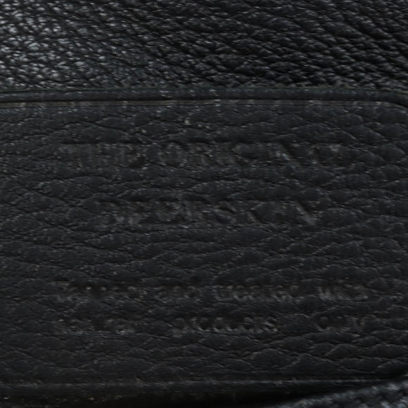 PRADA Shoulder Bag Vittero Dino Leather Black Gold Auth 194765M