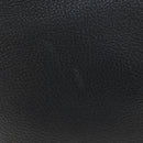 PRADA Shoulder Bag Vittero Dino Leather Black Gold Auth 194765M-3
