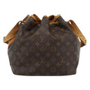 LOUIS VUITTON Monogram Petit Noe Shoulder Bag M42226 LV Auth 194774V-2