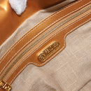 FENDI Mamma Baguette Shoulder Bag Leather Beads Purple Gold Auth 194784SM-23