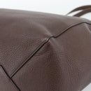 CELINE Cabas Phantom Tote Bag Leather Brown Gold Auth 194831A-12