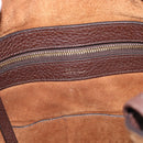 CELINE Cabas Phantom Tote Bag Leather Brown Gold Auth 194831A-15