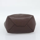 CELINE Cabas Phantom Tote Bag Leather Brown Gold Auth 194831A-9