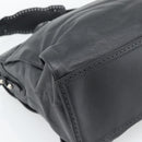 BALENCIAGA Neo Classic City Hand Bag Leather 2way Black Silver Auth 194832SAM-15