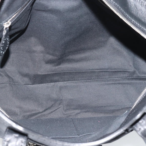 BALENCIAGA Neo Classic City Hand Bag Leather 2way Black Silver Auth 194832SAM