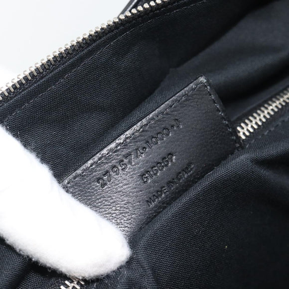 BALENCIAGA Neo Classic City Hand Bag Leather 2way Black Silver Auth 194832SAM
