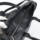 BALENCIAGA Neo Classic City Hand Bag Leather 2way Black Silver Auth 194832SAM-6