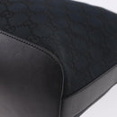 GUCCI GG Canvas Shoulder Bag Black Silver 001 3814 Auth 194836V-11