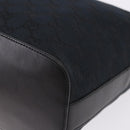 GUCCI GG Canvas Shoulder Bag Black Silver 001 3814 Auth 194836V-13