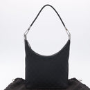GUCCI GG Canvas Shoulder Bag Black Silver 001 3814 Auth 194836V-23