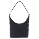 GUCCI GG Canvas Shoulder Bag Black Silver 001 3814 Auth 194836V-3