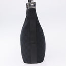 GUCCI GG Canvas Shoulder Bag Black Silver 001 3814 Auth 194836V-5