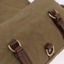 Miu Miu Shoulder Bag Nylon Beige Gold Auth 194838A-10