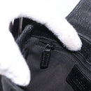 GUCCI GG Canvas Waist Bag Black Silver 131236 Auth 194839A-20