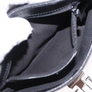 GUCCI GG Canvas Waist Bag Black Silver 131236 Auth 194839A-21