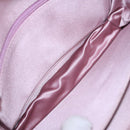 BOTTEGA VENETA INTRECCIATO Shoulder Bag Satin Pink Silver Auth 194840V-15