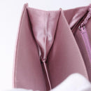 BOTTEGA VENETA INTRECCIATO Shoulder Bag Satin Pink Silver Auth 194840V-20