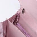 BOTTEGA VENETA INTRECCIATO Shoulder Bag Satin Pink Silver Auth 194840V-21
