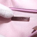 BOTTEGA VENETA INTRECCIATO Shoulder Bag Satin Pink Silver Auth 194840V-22