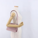 BOTTEGA VENETA INTRECCIATO Shoulder Bag Satin Pink Silver Auth 194840V-25
