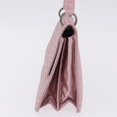 BOTTEGA VENETA INTRECCIATO Shoulder Bag Satin Pink Silver Auth 194840V-4