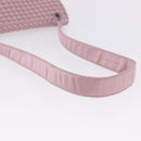 BOTTEGA VENETA INTRECCIATO Shoulder Bag Satin Pink Silver Auth 194840V-7
