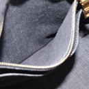 PRADA Canapa MM Hand Bag Denim 2way Black Gold Auth 194841V-24