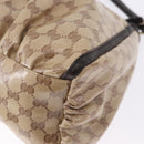 GUCCI GG Crystal Abbey Bag Coated Canvas Outlet Beige Gold 272380 Auth 194842V-16