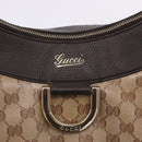 GUCCI GG Crystal Abbey Bag Coated Canvas Outlet Beige Gold 272380 Auth 194842V-17