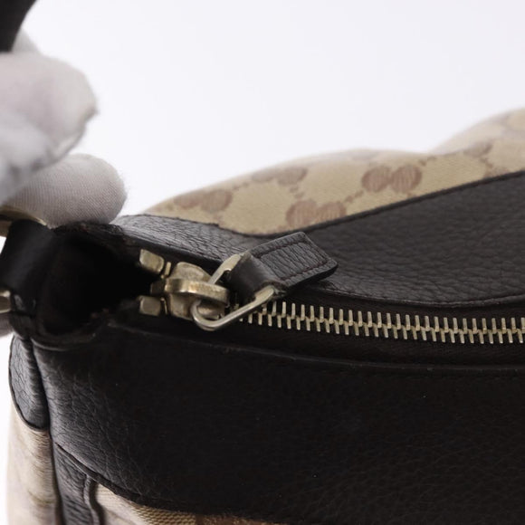 GUCCI GG Crystal Abbey Bag Coated Canvas Outlet Beige Gold 272380 Auth 194842V
