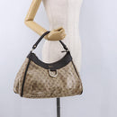 GUCCI GG Crystal Abbey Bag Coated Canvas Outlet Beige Gold 272380 Auth 194842V-24